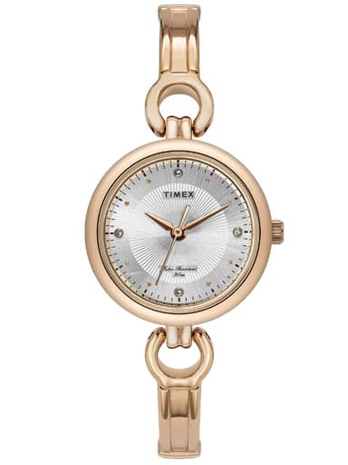 Timex Analog Silver Dial Women'S Watch Twel11424