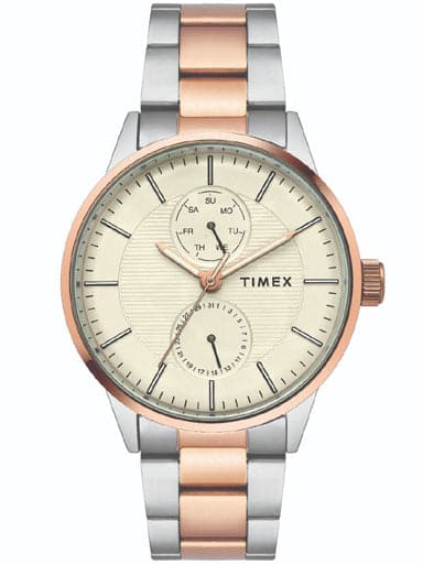 TIMEX ANALOG BEIGE DIAL BOY'S WATCH TWEG19902 - Kamal Watch Company