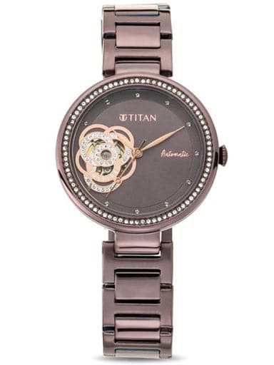 Titan Inspire With Prune Dial Automatic Watch Nn95112Qm01