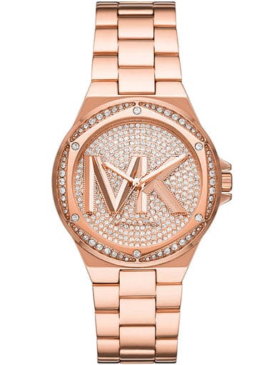 Michael Kors Lennox Three-Hand Rose Gold-Tone Stainless Steel Watch MK7230I - Kamal Watch Company