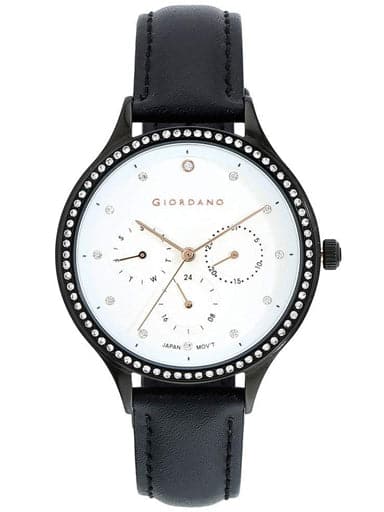 Giordano Analog Silver Dial Women'S Watch Gd-2029-02