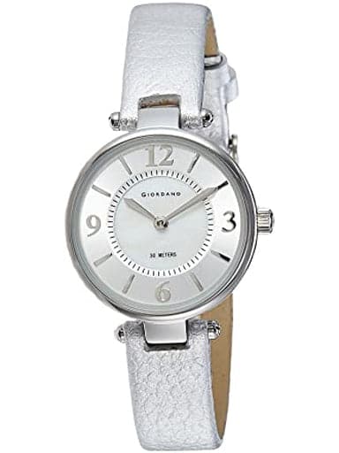 Giordano Analog Silver Dial Women'S Watch 2796-01