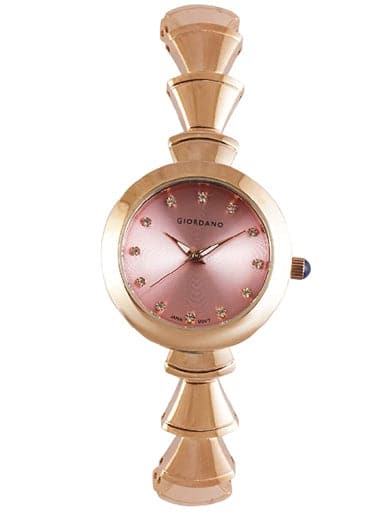 Giordano Analog Pink Dial Women'S Watch R4007-33