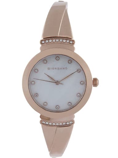 Giordano Analog White Dial Women'S Watch 2774-77