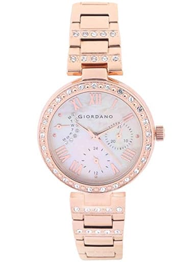 Giordano Analog Pink Dial Women'S Watch 2959-55