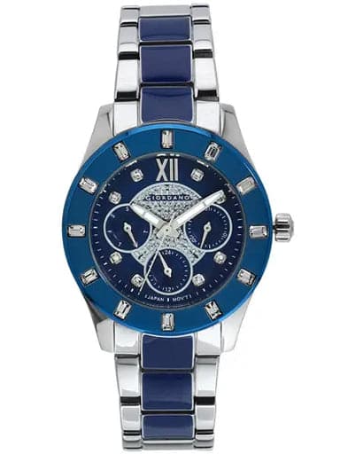 Giordano Multifunction Blue Dial Women'S Watch Gd-2031-33