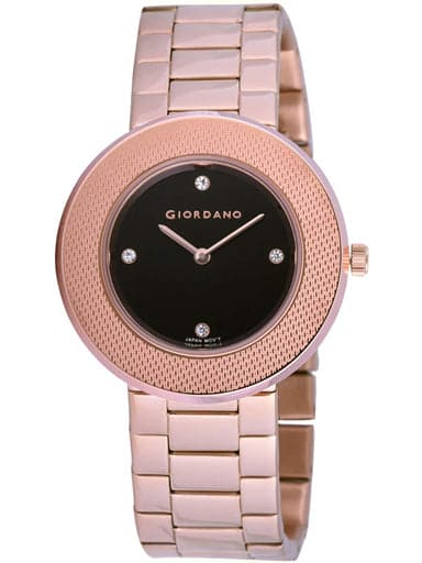 Giordano Analogue Balck Dial Women'S Watch Gd-2018-11