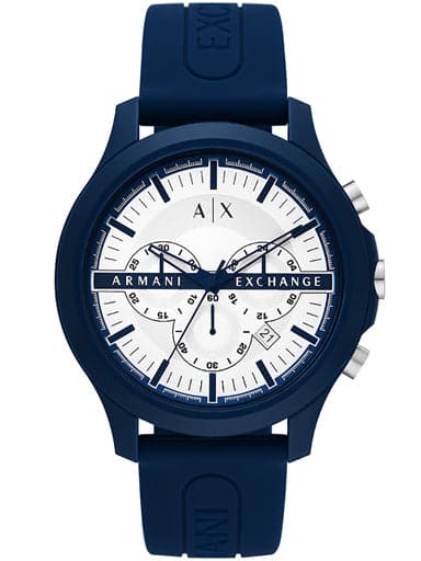 Armani Exchange Chronograph Blue Silicone Watch AX2437I - Kamal Watch Company