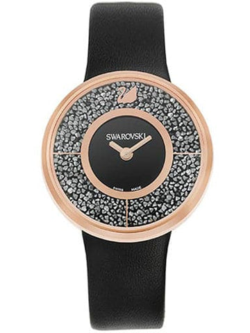 Swarovski Round Analog Black Dial Ladies Watch 5045371 - Kamal Watch Company