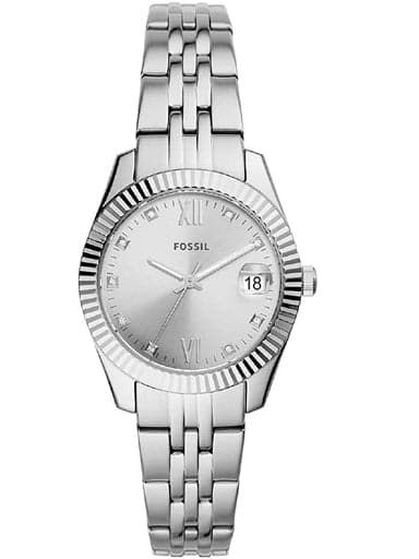 Fossil Scarlette Mini Analog Silver Dial Women's Watch ES4897 - Kamal Watch Company