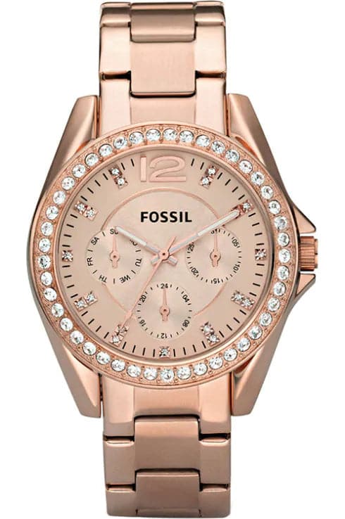 Fossil  Rosegold Gem Dial Women's Watch ES2811 - Kamal Watch Company