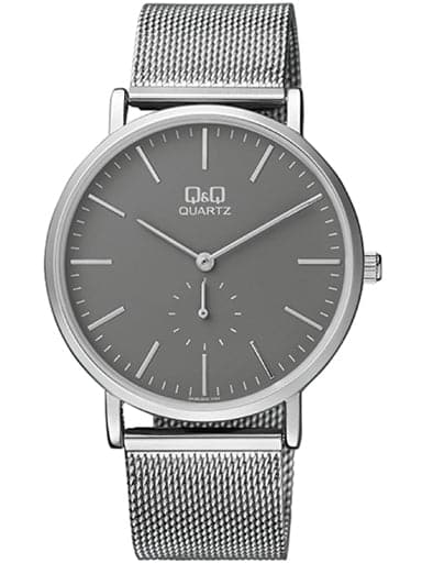 Q&Q Analog Grey Dial Men'S Watch Qa96J202Y