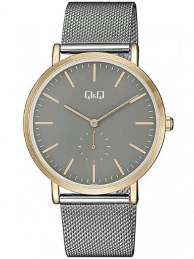 Q&Q Analog Grey Dial Men'S Watch Qa96J422Y