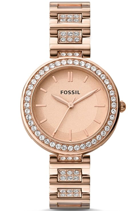 Fossil Jesse Rose-Tone Stainless Steel Watch ES3020 - Kamal Watch Company