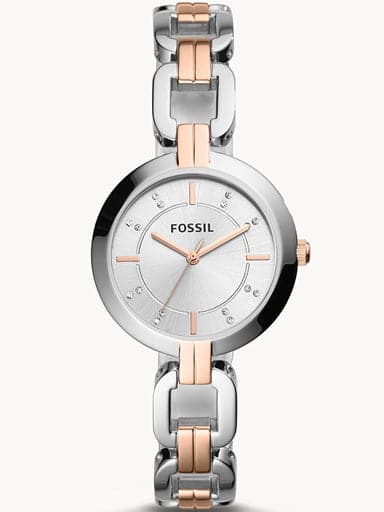 Fossil Kerrigan Three-Hand Two-Tone Stainless Steel Watch Bq3341