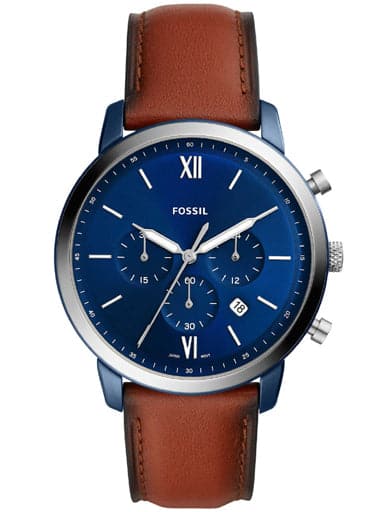 FOSSIL Neutra Chronograph Luggage Leather Watch FS5791 - Kamal Watch Company