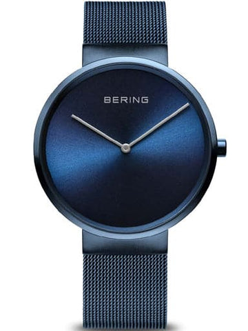 BERING Classic | polished/brushed blue | 14539-397 - Kamal Watch Company