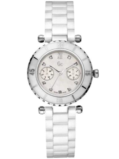 Gc Analog Mother Of Pearl Dial Womens Watch I46003l1