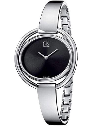 Calvin Klein Impetuous Black Dial Ladies Watch K4F2N111