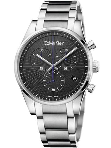 Calvin Klein Mens Chronograph Quartz Watch with Stainless Steel Strap K8S27141 - Kamal Watch Company