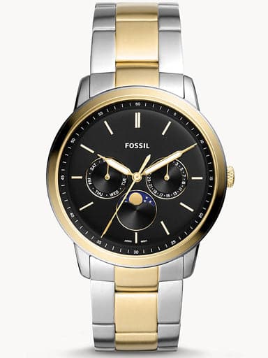 Fossil Neutra Minimalist Multifunction Two-Tone Stainless Steel Watch Fs5906