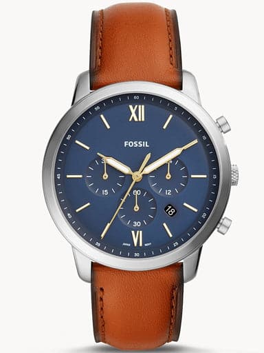 Fossil Neutra Chronograph Brown Leather Watch Fs5453