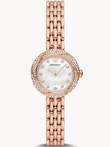 Emporio Armani Two-Hand Rose Gold Stainless Steel Watch AR11474I - Kamal Watch Company