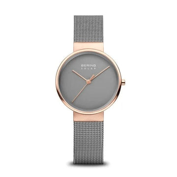 BERING Solar | polished/brushed rose gold | 14331-369 - Kamal Watch Company