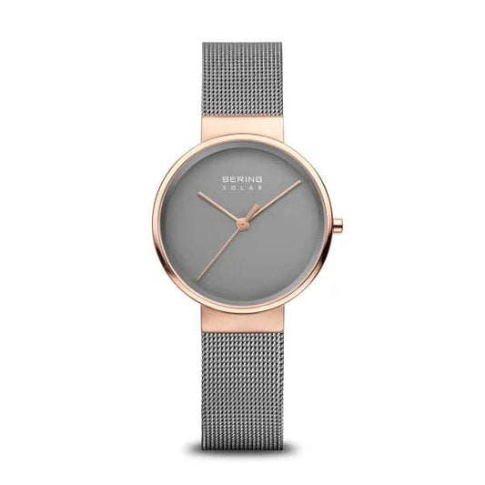 BERING Solar | polished/brushed rose gold | 14331-369 - Kamal Watch Company