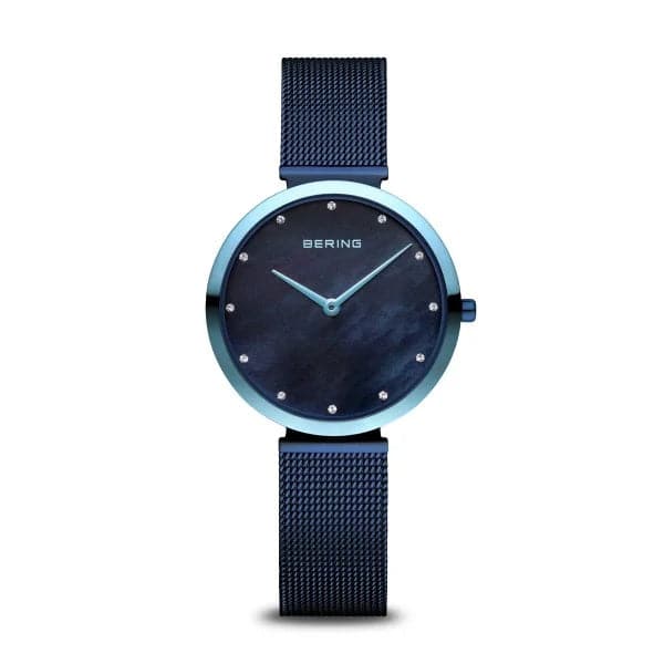 BERING Classic | polished blue | 18132-398 - Kamal Watch Company