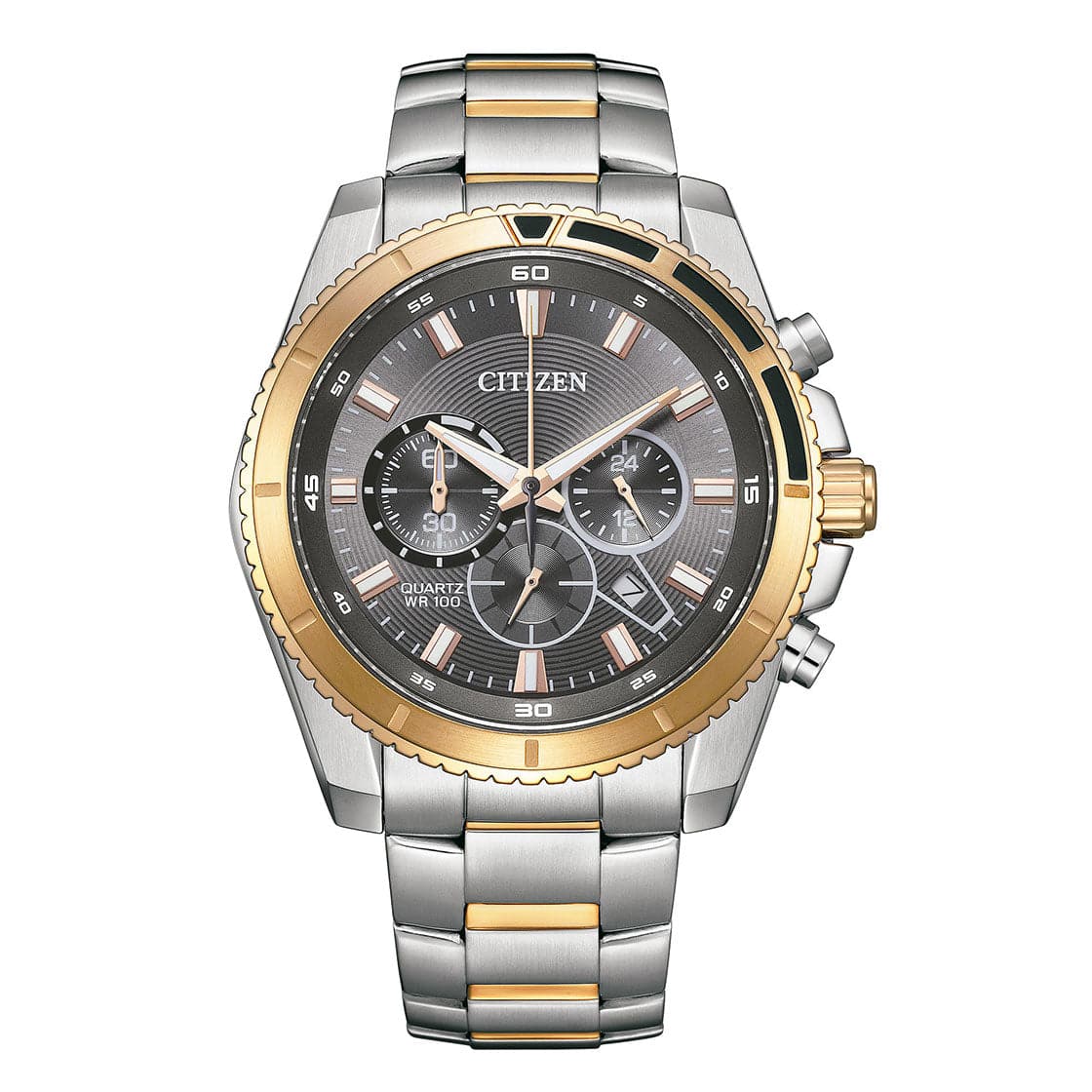 CITIZEN QUARTZ GENTS WATCH GREY DIAL - AN8204-59H