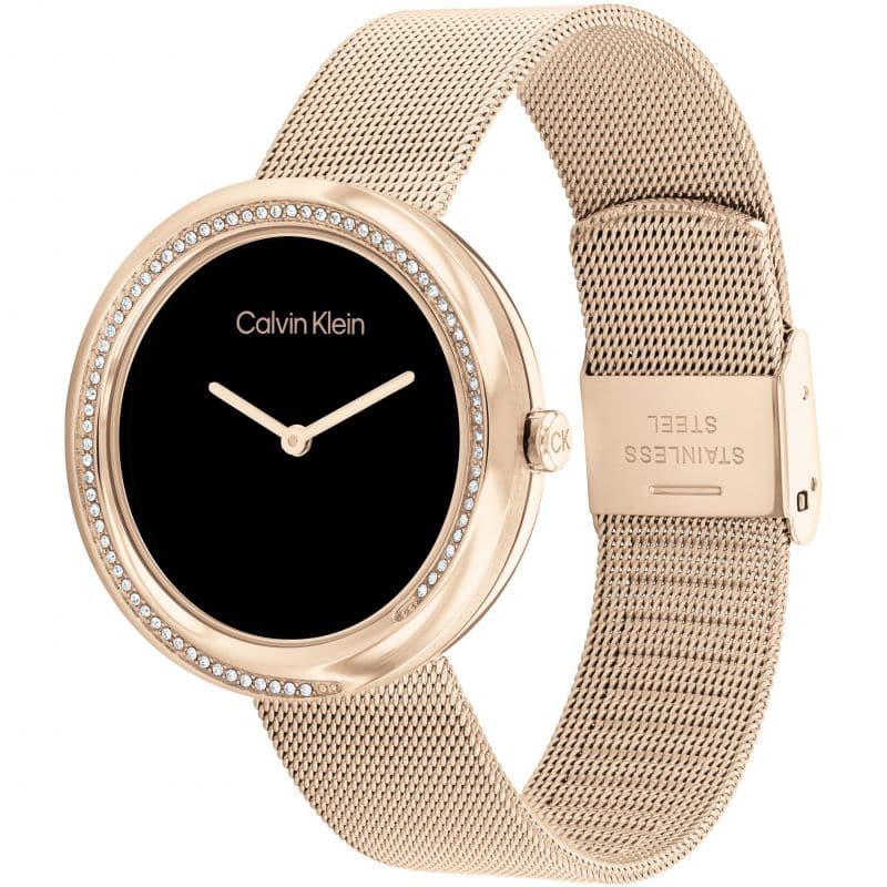 Calvin klein watches online leather strap