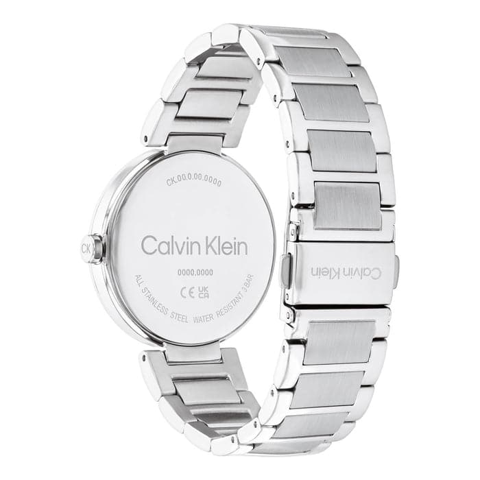 Calvin klein quartz 2025 stainless steel back