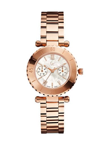 Guess 34mm Bronze Steel Bracelet & Case Mineral Women's Watch - Kamal Watch Company