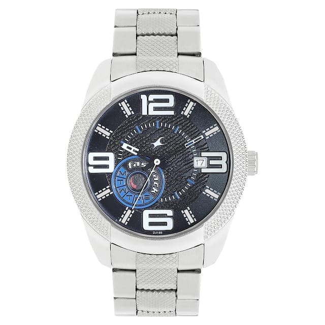 Black Dial Silver Stainless Steel Strap Watch NP3187SM01