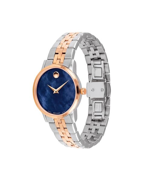 Movado blue face watches ladies hot sale