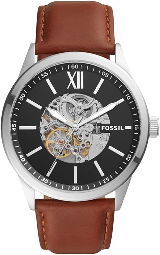 Fossil Flynn 13 mm Black Dial Leather Analog Watch for Men - BQ2386