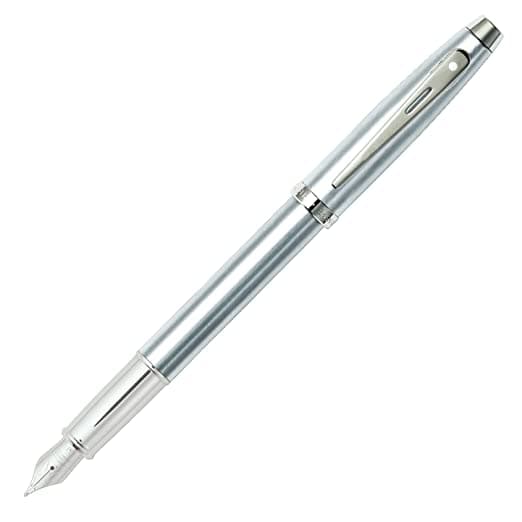 Sheaffer Brushed Chrome Fountain Pen 9306 FP