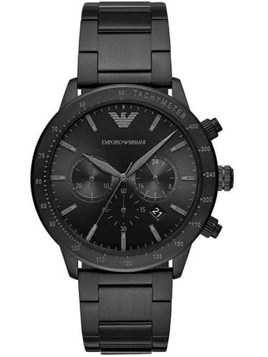 Emporio Armani Mario Analog Black Dial Men's Watch - Kamal Watch Company