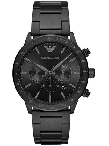 Emporio Armani Mario Analog Black Dial Men's Watch - Kamal Watch Company