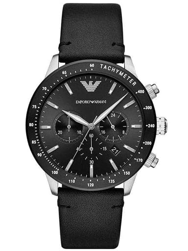 Emporio Armani Black Dial Chronograph Men'S Watch