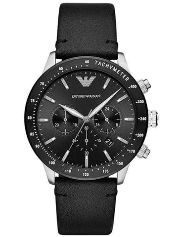 Emporio Armani Black Dial Chronograph Men's Watch - Kamal Watch Company