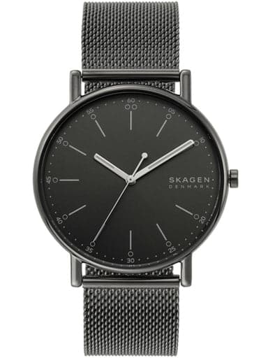 Skagen Signatur Three-Hand Gray Steel-Mesh Watch