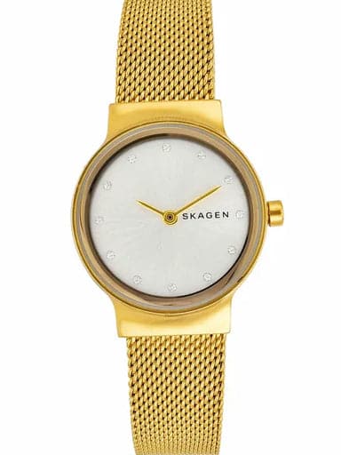 Skagen Freja Gold-Tone Steel-Mesh Watch