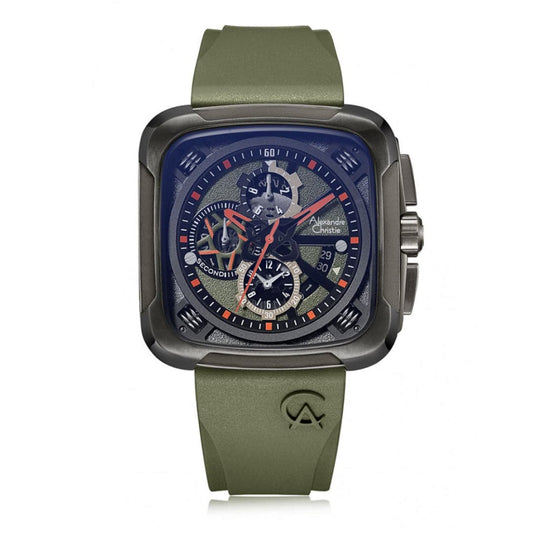 AC 6577 MCR Chronograph Watch For Men – Army Green - Kamal Watch Company