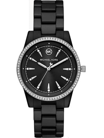 Michael Kors Ritz Round Analog Black Dial Women Watch - Kamal Watch Company