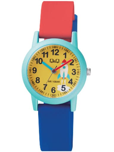 Q&Q Analog Multi-Colour Dial Girl's Watch - Kamal Watch Company