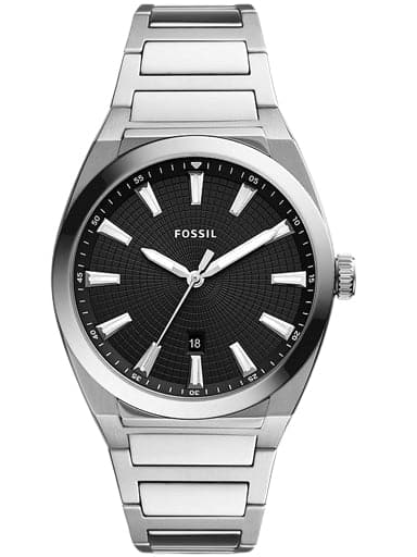 Everett Three-Hand Date Stainless Steel Watch - Kamal Watch Company