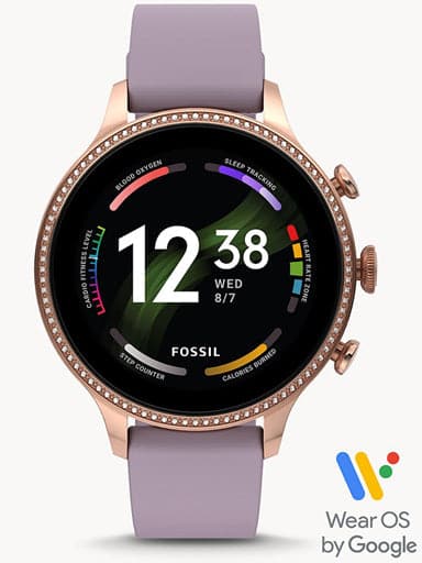 Fossil Gen 6 Smartwatch Purple Silicone Ftw6080