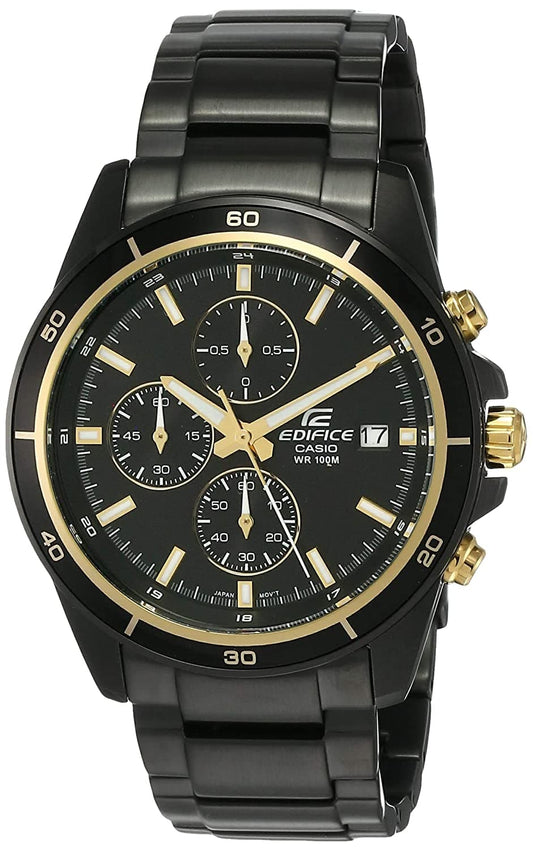 EDIFICE EFR-526BK-1A9VUDF - EX208 Black Chronograph - Men's Watch - Kamal Watch Company